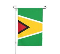 TYUMH Drapeau de la Guyane - Décoration de jardin - 30,5 x 45,7 cm - Pour cour, jardin, pots de fleurs et balcons