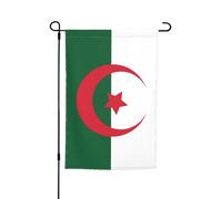 TYUMH Drapeau de l'Algérie pour jardin décoratif 30,5 x 45,7 cm pour utilisation dans les cours, jardins, pots de fleurs et balcons