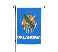 TYUMH Drapeau de l'État de l'Oklahoma - Drapeau décoratif de jardin - 30,5 x 45,7 cm - Pour une utilisation dans les cours, jardins, pots de fleurs et balcons