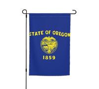 TYUMH Drapeau de l'État de l'Oregon - Drapeau décoratif de jardin - 30,5 x 45,7 cm - Pour une utilisation dans les cours, jardins, pots de fleurs et balcons