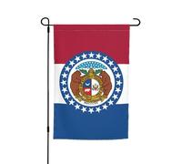 TYUMH Drapeau de l'État du Missouri - Drapeau décoratif de jardin - 30,5 x 45,7 cm - Pour une utilisation dans les cours, jardins, pots de fleurs et balcons
