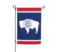 TYUMH Drapeau de l'État du Wyoming - Drapeau décoratif de jardin - 30,5 x 45,7 cm - Pour une utilisation dans les cours, jardins, pots de fleurs et balcons