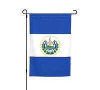 TYUMH Drapeau décoratif de jardin imprimé El Salvador 30,5 x 45,7 cm pour utilisation dans les cours, jardins, pots de fleurs et balcons