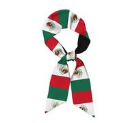 TYUMH Drapeau du Mexique Longue écharpe en soie tendance et polyvalente, un accessoire élégant adapté pour un usage quotidien, les voyages, les fêtes et d'autres occasions.