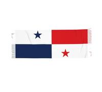 TYUMH Drapeau du Panama imprimé faux cachemire écharpe chaude pompon écharpe douce et confortable, tendance pour le printemps, l'automne et l'hiver.