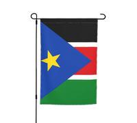 TYUMH Drapeau du Soudan du Sud - Décoration de jardin - 30,5 x 45,7 cm - Pour cour, jardin, pots de fleurs et balcons