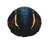 TYUMH Eerie Bonnet de douche imprimé éléphant léger, élastique, portable, adapté pour le bain et le soin des cheveux