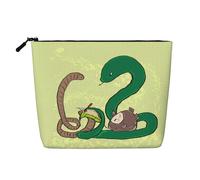 TYUMH Graines de tournesol et de ver de terre Serpent à une seule couche imitation chanvre, sac de maquillage, portable, adapté pour la vie quotidienne, les voyages et les sorties.