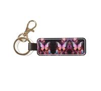 TYUMH Porte-clés en cuir avec papillons et fleurs pour ranger vos clés. Doux et raffiné. Idéal comme cadeau de fête des pères pour les occasions festives