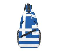 TYUMH Sac à bandoulière imprimé drapeau grec adapté pour les voyages, la randonnée, les loisirs et le sac à dos tendance