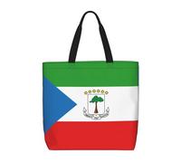 TYUMH Sac fourre-tout imprimé drapeau de la Guinée équatoriale, léger et décontracté, idéal pour les sorties quotidiennes, les voyages et le shopping.