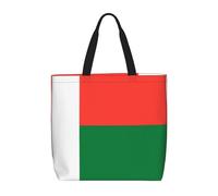 TYUMH Sac fourre-tout imprimé drapeau de Madagascar à une seule sangle, léger et décontracté, idéal pour les sorties quotidiennes, les voyages et le shopping.