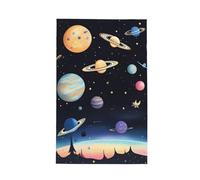 TYUMH Saturn Jupiter Earth Serviette de cuisine gaufrée en fibre ultra fine, douce et absorbante, convient pour sécher la vaisselle et le nettoyage.