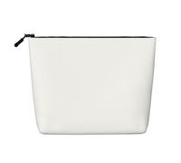 TYUMH Trousse de maquillage blanche unie à une seule couche imitation chanvre, portable, adaptée pour la vie quotidienne, les voyages et les sorties.