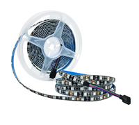 Tyun 12V RGB LED Bande Lumineuse, 5M Noire PCB Board Changement de couleur SMD 5050 IP65 étanche 300 LEDs Rubans pour chambre à coucher, décoration de cuisine