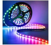 Tyun 5V WS2812B Bande LED, 5m RGB Pixel Strip 300 LED IP65 imperméable lumineuse Rubans Pleine couleur Individuellement adressable Barre lumineuse intelligente pour publicité Décoration Projets DIY