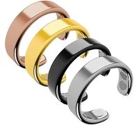 TYURJYR Nevolta Vitalring Nevolta Bague Magnétique De Thérapie Magnétique Nevolta Pour Réduire Et Améliorer La Qualité Du Sommeil Favorise la Combustion des Graisses (4Pcs)