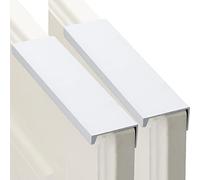 TYUrmiui Poignées d'armoire cachées, Cabinet Handle Finger Edge Pull DrawerHandles Silver 2 Pieces