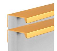 TYUrmiui Poignées d'armoire cachées, Drawer Handles Wardrobe Kitchen Cupboard Furniture Gate Hardware Knobs Gold 2 Pieces