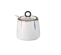 TYUrmiui Sucrier, Ceramic Coffee Sugar Canisters, Sugar Container Spice Jar, Salt Pot Seasoning Canister