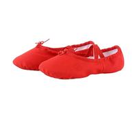 TYUSGH Ballerines en toile pour filles | Semelle fendue, sangles élastiques, antidérapantes, flexibles, idéales pour l'entraînement de ballerine, les cours de danse