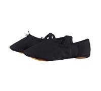 TYUSGH Ballerines en toile pour filles | Semelle fendue, sangles élastiques, antidérapantes, flexibles, idéales pour l'entraînement de ballerine, les cours de danse