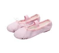 TYUSGH Ballerines pour enfants, rose, 33 EU | Semelle fendue, sangles élastiques, antidérapantes, flexibles, idéales pour l'entraînement, le yoga, la gymnastique