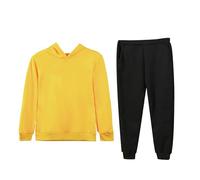 TYUSGH Ensemble de vêtements de survêtement à manches longues et pantalon noir pour enfant