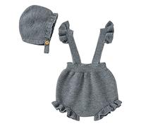 TYUSGH Ensemble porte-jarretelles en tricot pour bébé - Barboteuse à