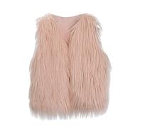 TYUSGH Vêtements d'hiver en fausse fourrure pour bébés et filles, vêtements d'extérieur épais et chauds, cadeaux d'anniversaire, rose