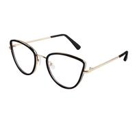 TYUVIVO Lunettes Anti-Bleu Oeil de Chat Monture Personnalité Féminine Lumière Plate Miroir Tendance en Métal Lunettes Cadre Spot One Lunettes de Soleil, 81049, Blanc, Taille Unique
