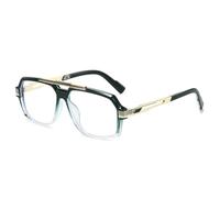 TYUVIVO Lunettes anti-lumière bleue pour femmes, monture de luxe assortie (vert doré)