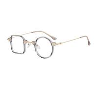 TYUVIVO Lunettes de soleil carrées irrégulières monture ronde femme lunettes de soleil anti-UV hommes nuances Steampunk lunettes de personnalité de luxe UV400, H, taille unique