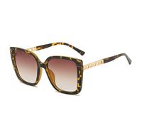 TYUVIVO Lunettes de Soleil carrées surdimensionnées à la Mode Femmes Vintage Grand Cadre Femme Lunettes de Soleil Nuances de Luxe décoration Lunettes d'extérieur, Léopard, Taille Unique