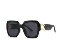 TYUVIVO Lunettes de soleil étroites et petites pour femmes, idéales pour la photographie de rue (noires)