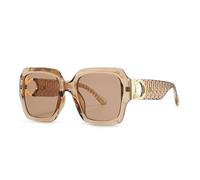 TYUVIVO Lunettes de soleil étroites et petites pour la photographie de rue (beige)