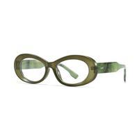 TYUVIVO Lunettes de soleil ovales classiques à rivets pour femmes et hommes, de luxe, vintage, populaire, punk, JUv400 (vert foncé transparent)