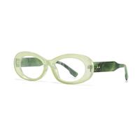 TYUVIVO Lunettes de soleil ovales classiques à rivets pour femmes et hommes, de luxe, vintage, populaire, punk, JUv400 (vert transparent)