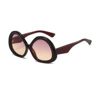 TYUVIVO Lunettes de soleil ovales de luxe à motif léopard pour femmes, style rétro, UV400 (marron, rose, jaune)
