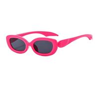 TYUVIVO Lunettes de soleil ovales sexy pour femmes, petites, tendance, rétro, UV400 (rouge)