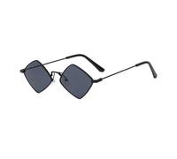 TYUVIVO Lunettes de Soleil Polygone de Mode pour Femmes Vintage Irrégulier Petit Cadre Losange Rétro Lunettes de Soleil Lunettes de Fête Lunettes,A,Taille Unique