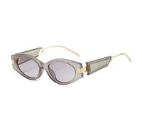 TYUVIVO Lunettes de soleil rétro œil de chat pour femmes, branches larges, style tendance et populaire pour hommes, protection UV400 (gris)
