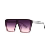 TYUVIVO Lunettes de soleil rétro tendance à dessus plat (VIOLET)