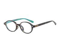 TYUVIVO Lunettes de soleil vintage à monture ovale, verres rétro tendance, UV400 (blanc léopard)