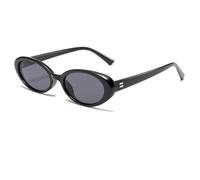 TYUVIVO Lunettes de soleil vintage à petite monture ovale de luxe pour l'été (C5)