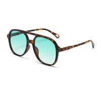 TYUVIVO Lunettes de soleil vintage surdimensionnées pour femmes et hommes, monture large, couleur bonbon (C5)