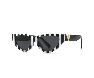 TYUVIVO Miroir rétro moderne anti-lumière bleue, miroir plat étroit (dégradé de gris)