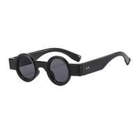 TYUVIVO Petites Lunettes de Soleil Rondes Populaires pour Femmes Hommes Rétro Punk Nuances Mode UV400 Lentille Océan Claire Tendance Rivets Lunettes de Soleil, C1, Taille Unique