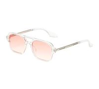 TYUVIVO Rétro Double Ponts Femmes Lunettes de Soleil Mode Rose Dégradé Lunettes Tendance Creux Léopard Bleu Lunettes de Soleil Hommes Nuances, T, PK, Taille Unique