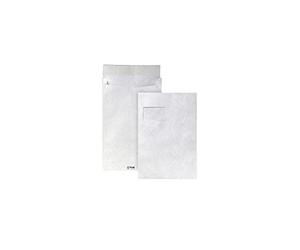 Tyvek 774937 Lot de 100 enveloppes à soufflet Blanc 324 x 229 mm fenêtre 20 mm